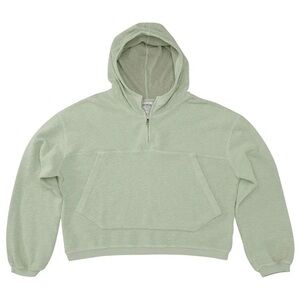 ISO: Jungmaven Heathered Osprey Cropped Sweatshirt - Agave